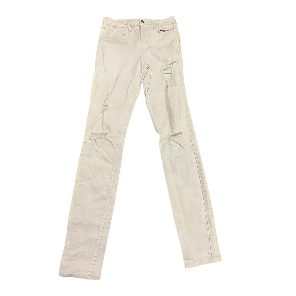 Hollister Women's White High-Rise Super Skinny Classic Stretch Jeans W28 x L32